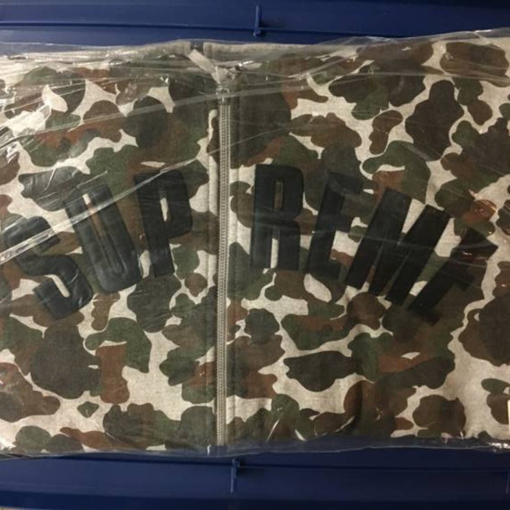 Supreme Arc Logo Thermal Zip Up Camo FW12